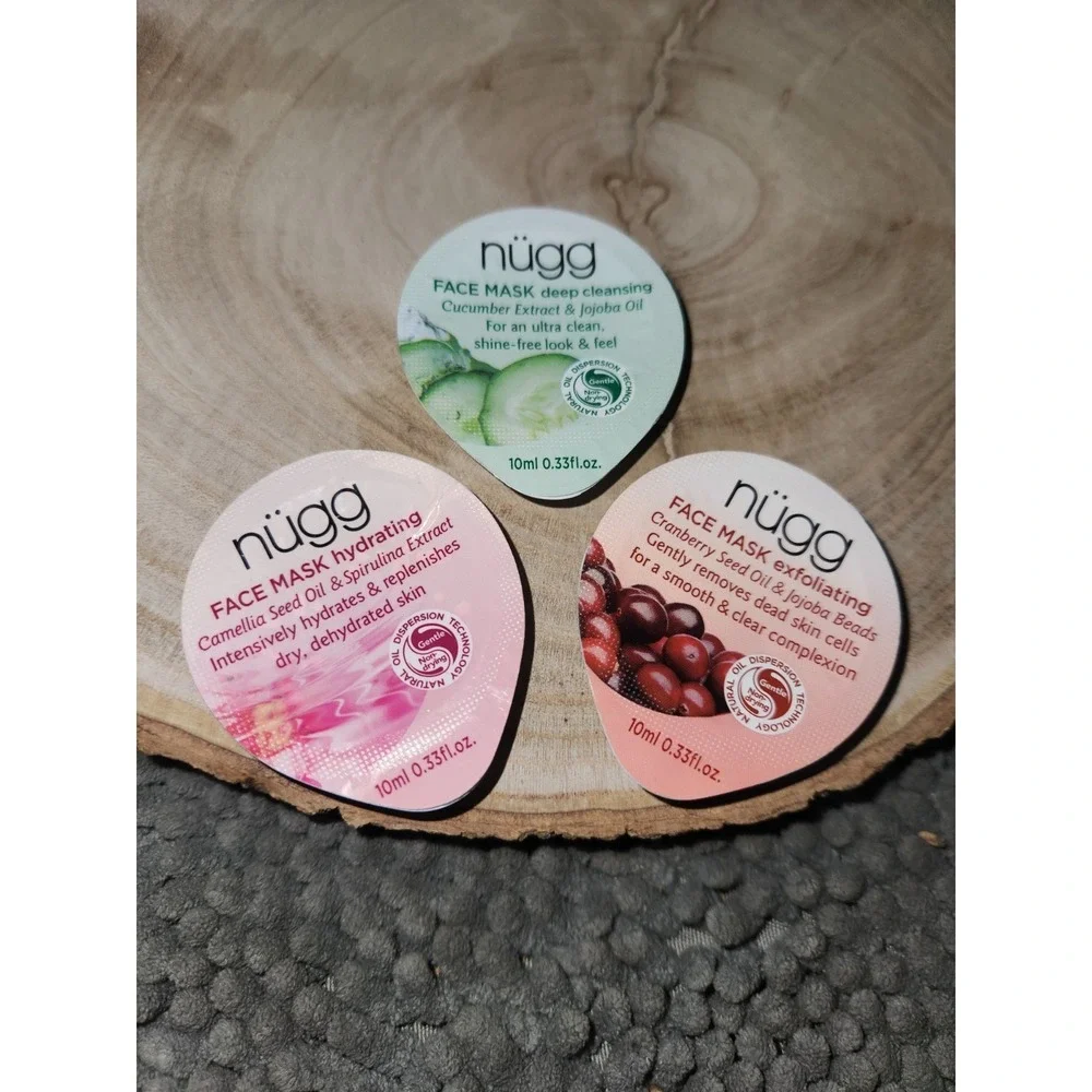 (3 Pack) NUGG‎ Deep Cleansing Hydrating Exfoliating Face Masks, 0.33 FZ